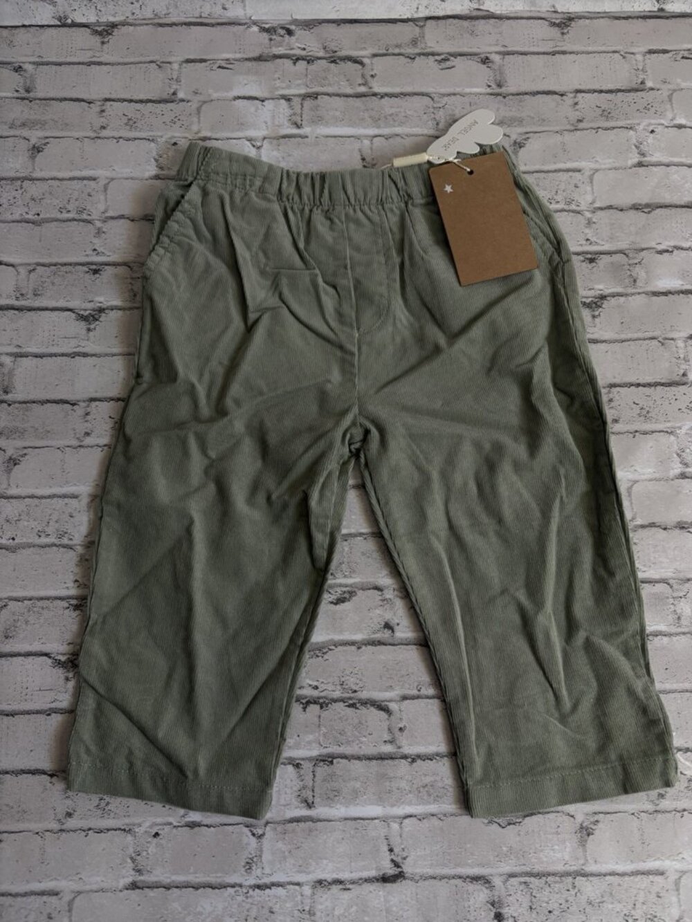 Angel Dear Girls Toddler Green Corderoy Pants Size 6-12mo NWT